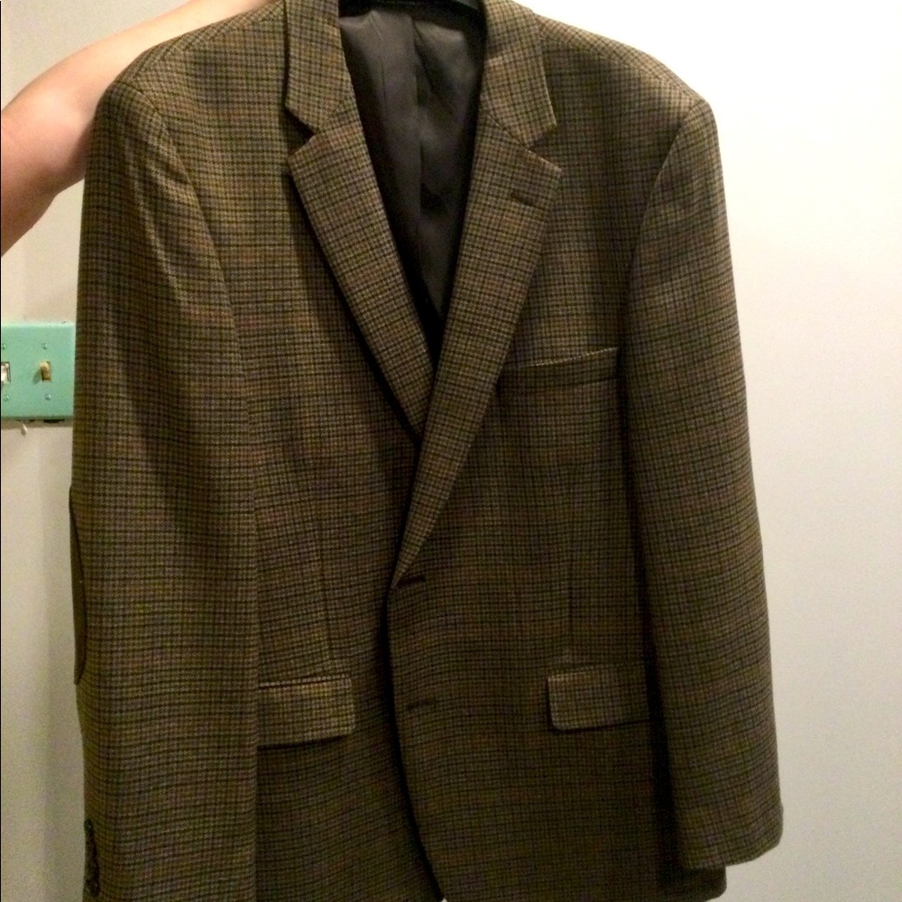 Sports coat with elbow patches